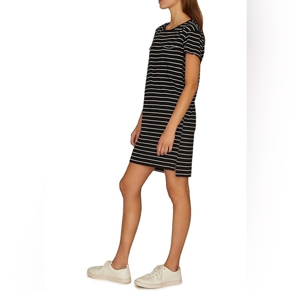 Sanctuary Navy and White Striped T-shirt Dress - Picture 8 of 8